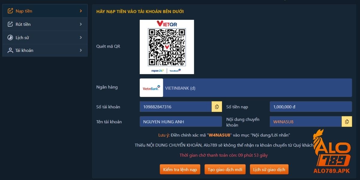 Cách khắc phục lỗi nạp tiền Alo789 nhanh chóng, hiệu quả
