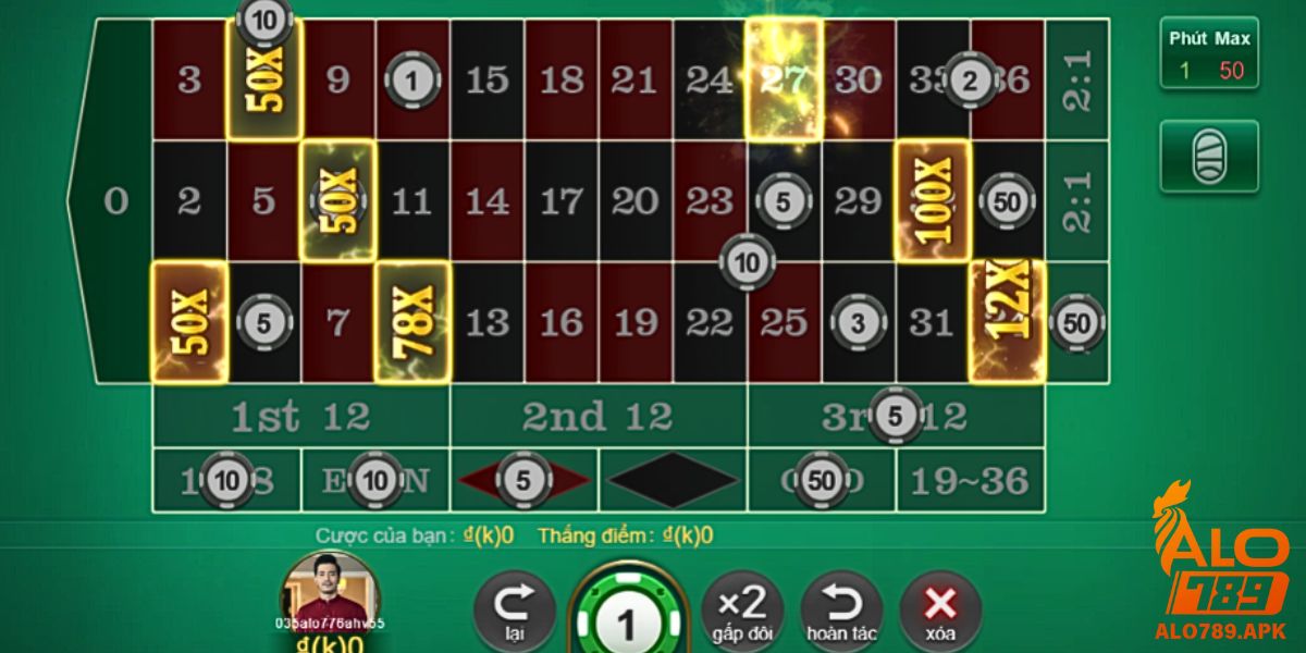 Hướng dẫn cách tham gia Roulette tại Alo789